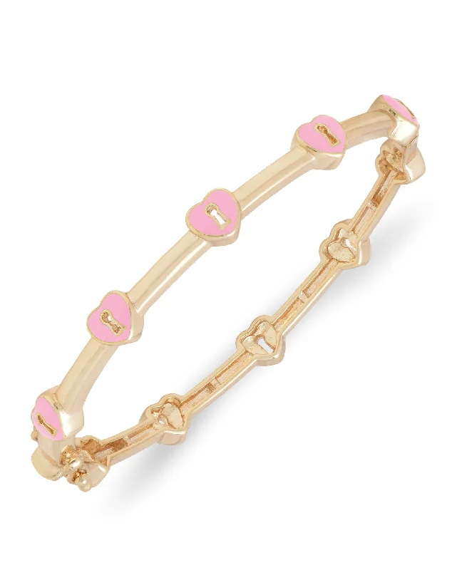 Fashion-Forward Jewelry At Exclusive Discounts Heart Lock Bangle
