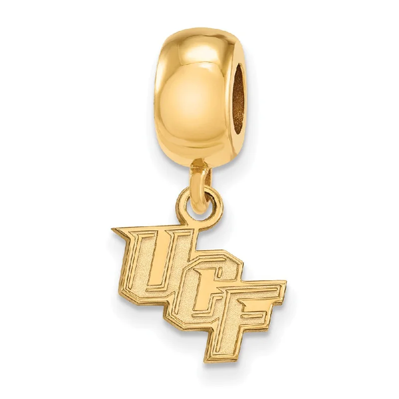 14k Gold Plated Silver U of Central Florida XS Dangle Bead Charm