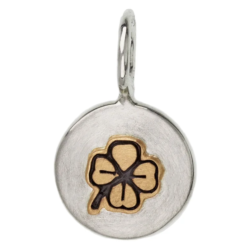 Clover Round Charm