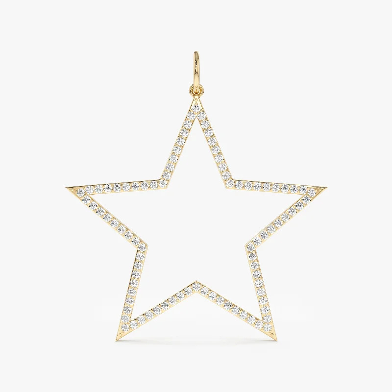 Diamond Star Cutout Charm, Luz