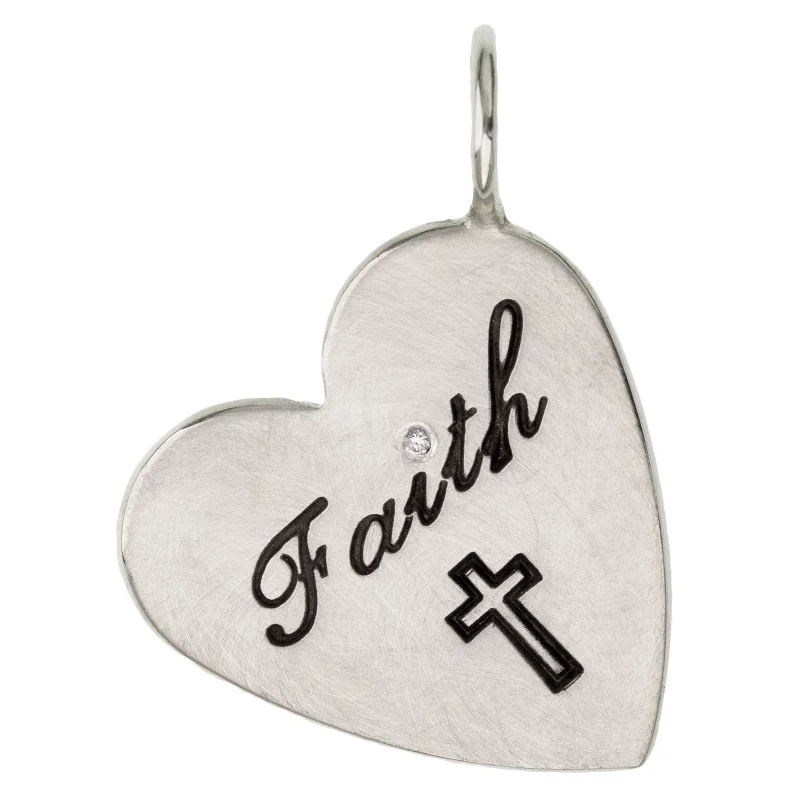 Faith Heart Charm