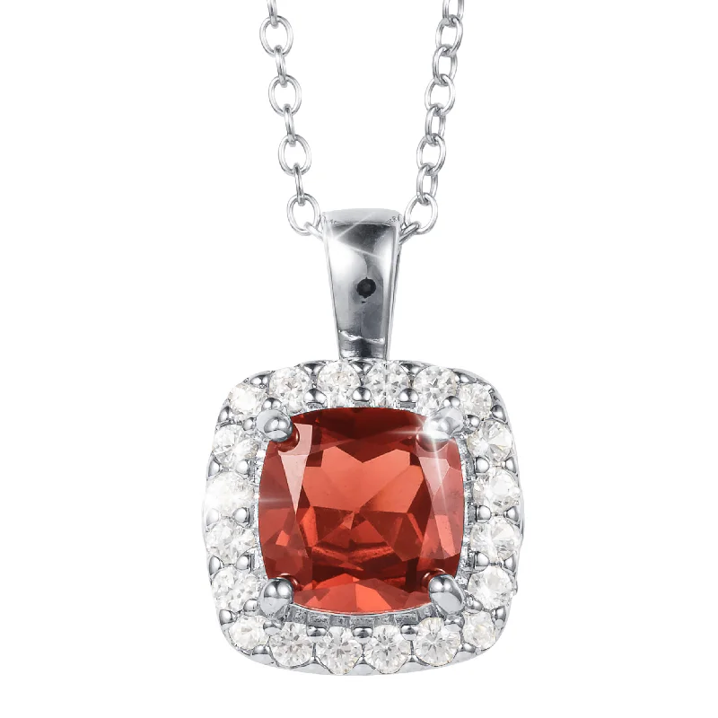 Gemfire Sparkle Garnet Pendant