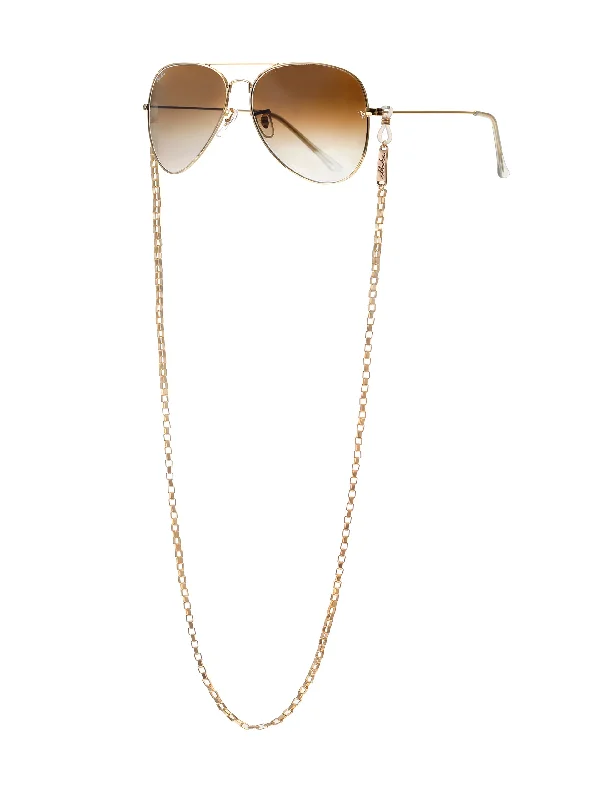 Golden Rays Rectangle Eyeglass Chain