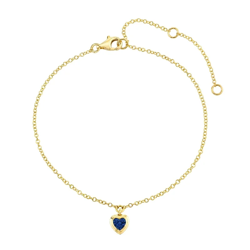 Yellow Gold/Blue Sapphire