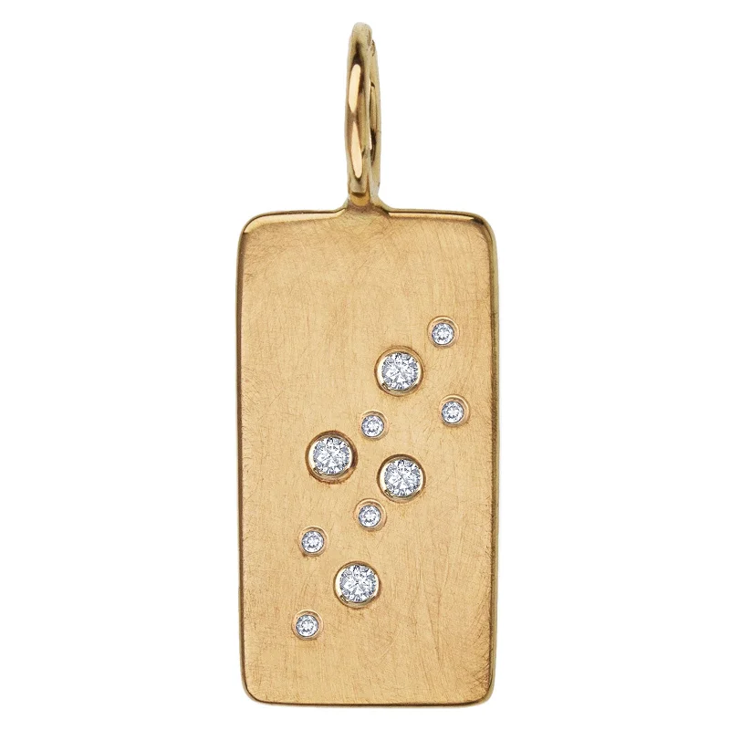 Scattered Diamond ID Tag