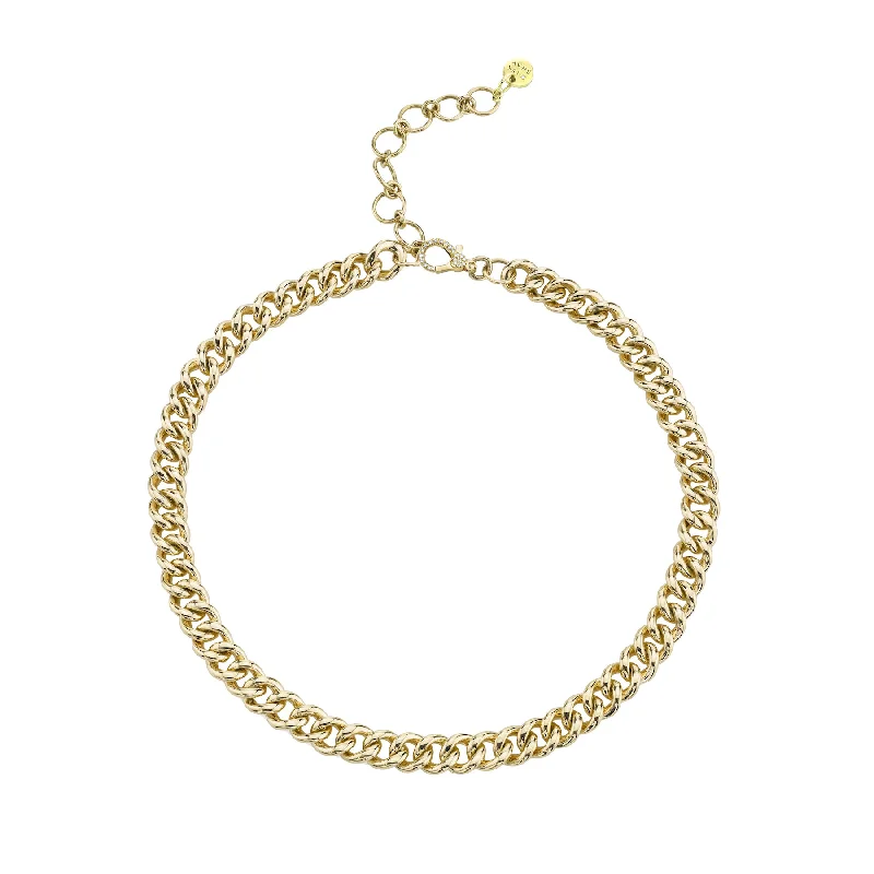 SOLID GOLD MINI LINK ANKLET