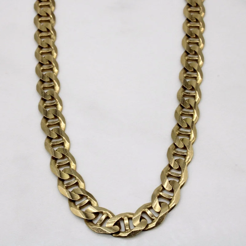 10k Yellow Gold Anchor Link Chain | 25" |