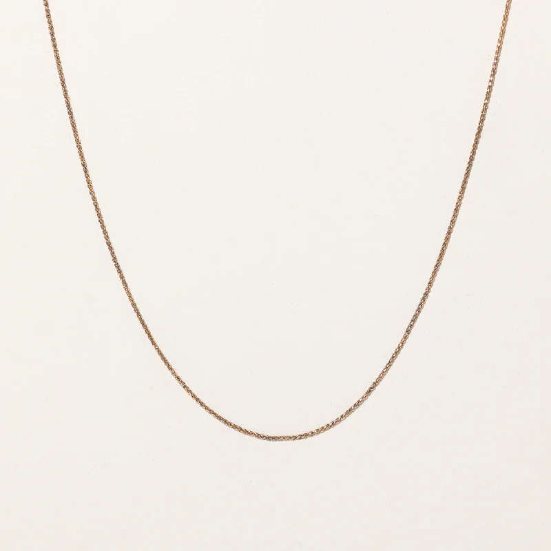 10k Yellow Gold Wheat Chain | 20" |