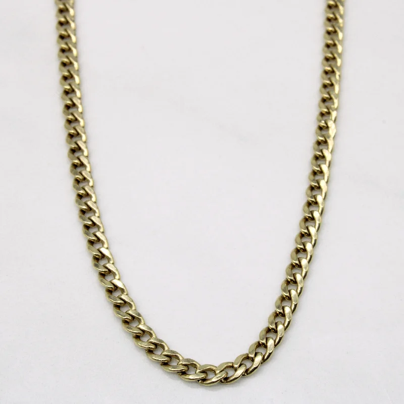 10k Yellow Gold Curb Link Chain | 26" |