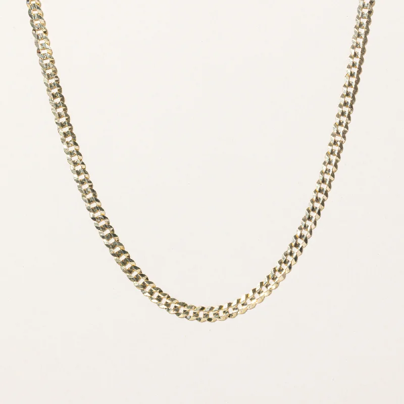 10k Yellow Gold Curb Link Chain | 24" |