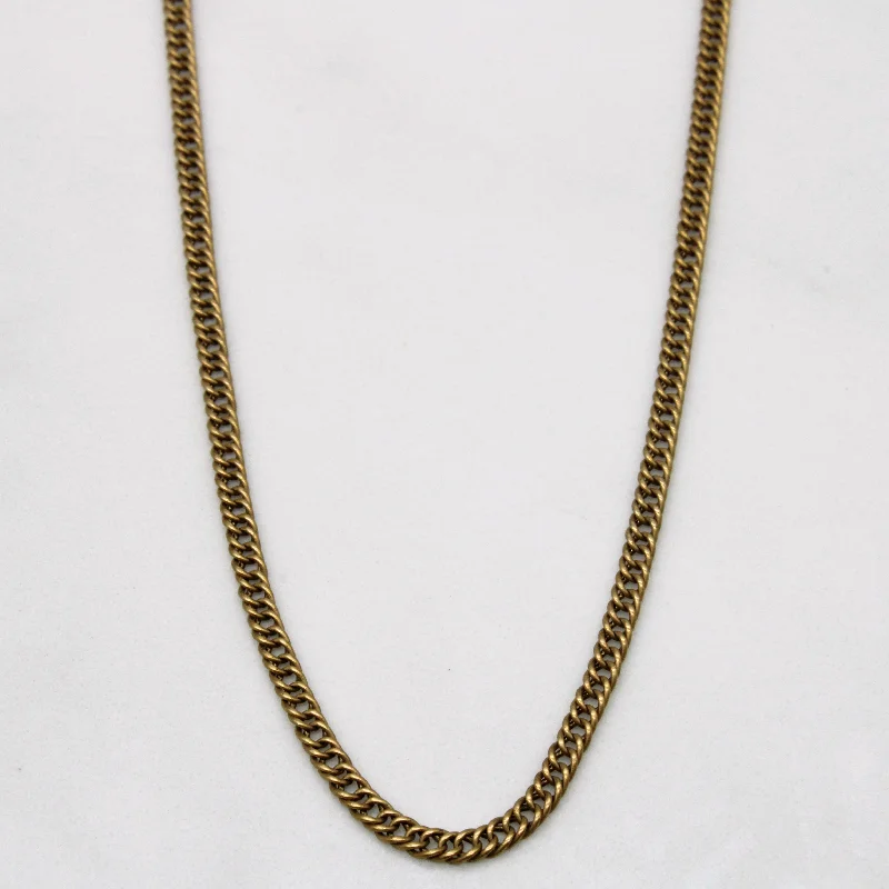 10k Yellow Gold Curb Chain | 23" |