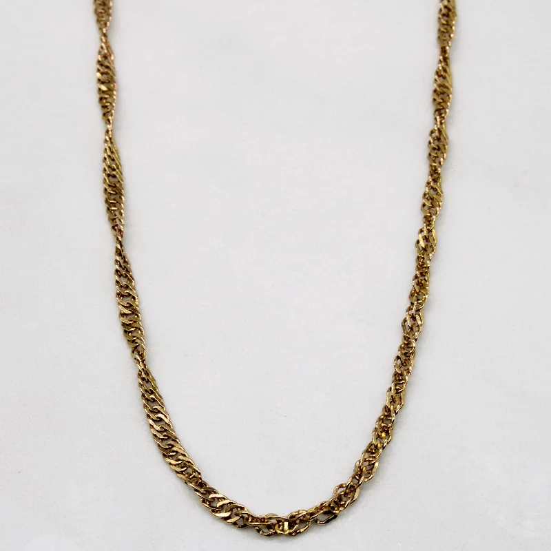 10k Yellow Gold Rope Chain | 16" |