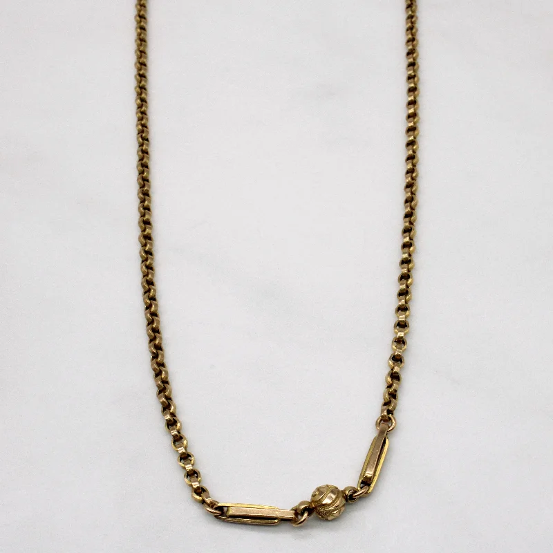 10k Yellow Gold Link Chain | 56" |