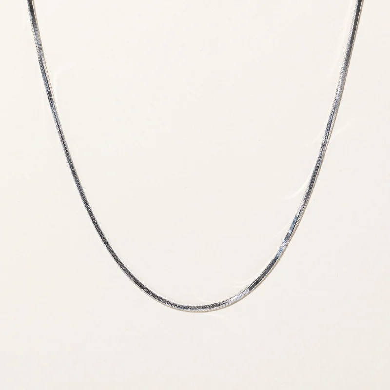 14k White Gold Snake Chain | 16" |