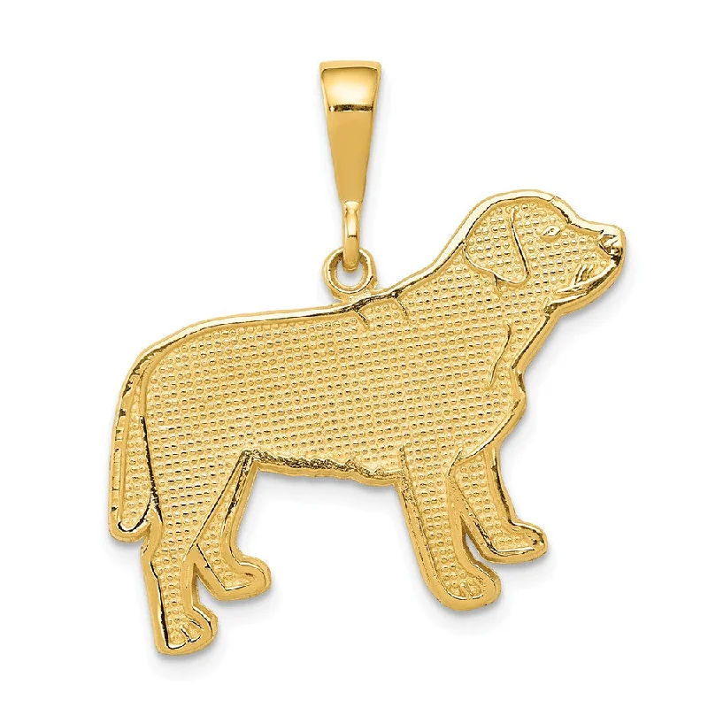 14k Yellow Gold Labrador Retriever Pendant