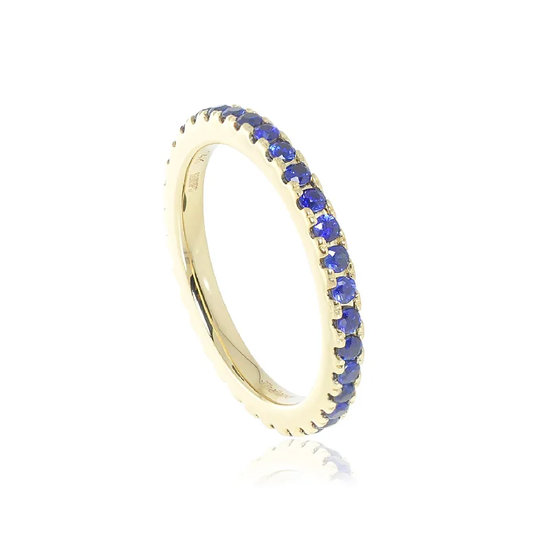 Blue Sapphire Eternity Ring