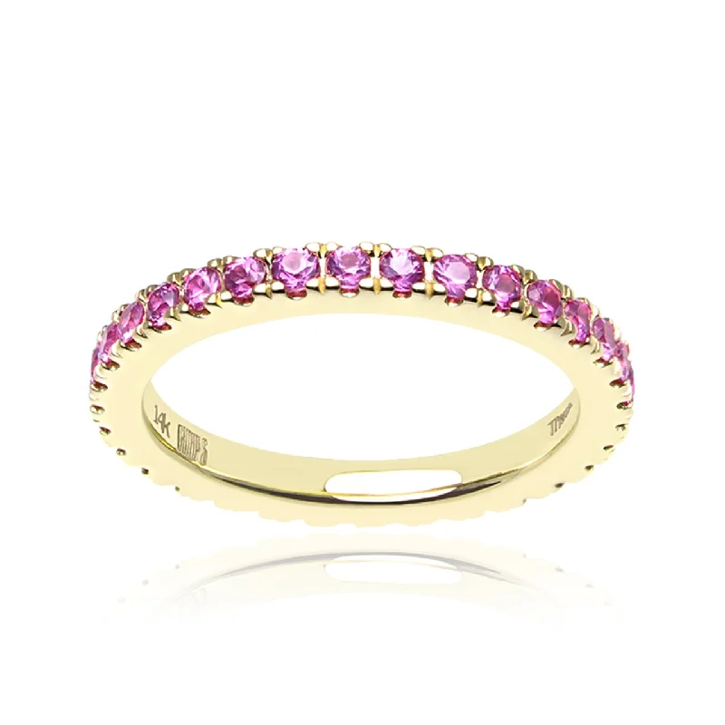 Pink Sapphire Eternity Ring