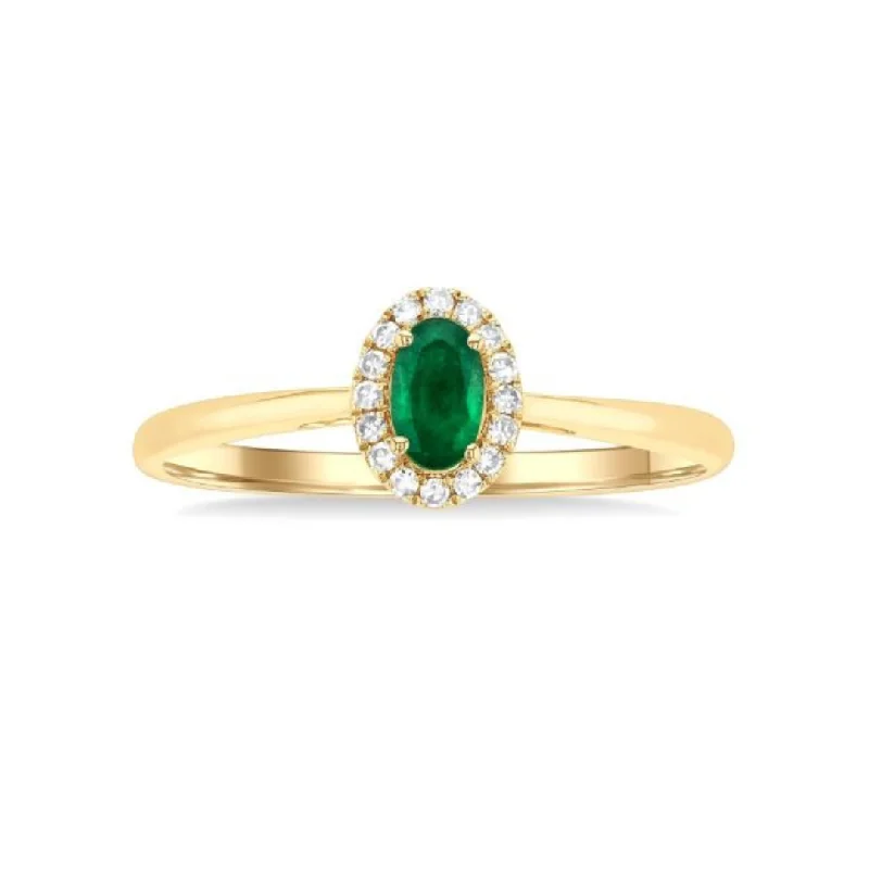 Emerald and Diamond Ring