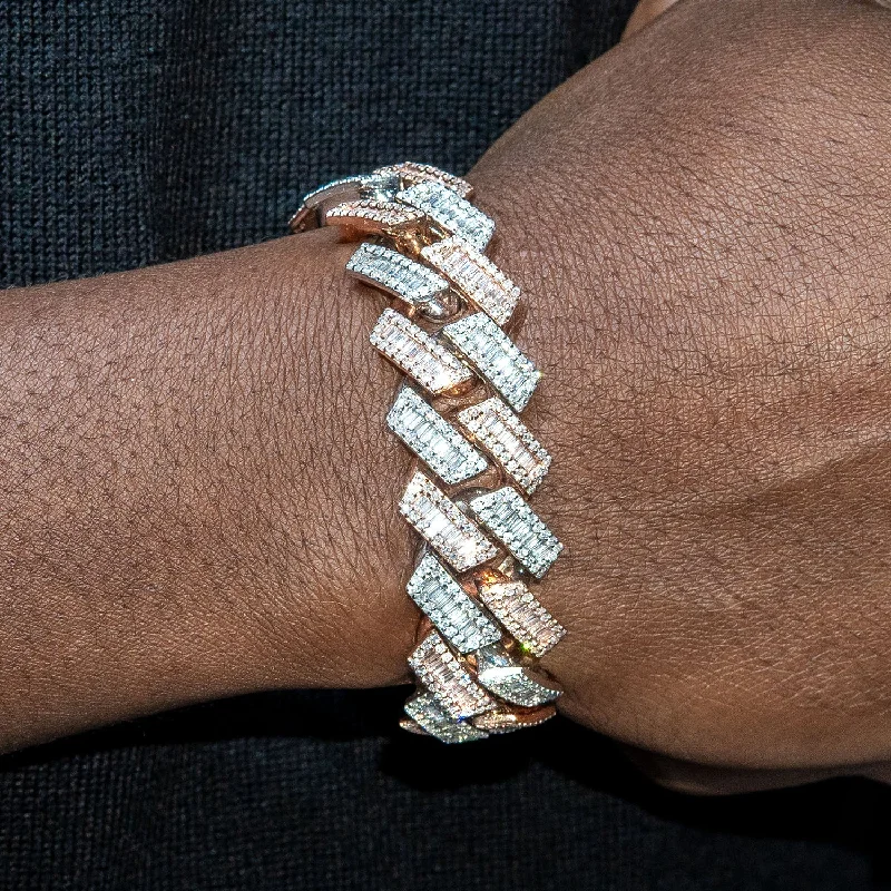 High End Jewelry - Iced Out Cuban Baguette Bracelet