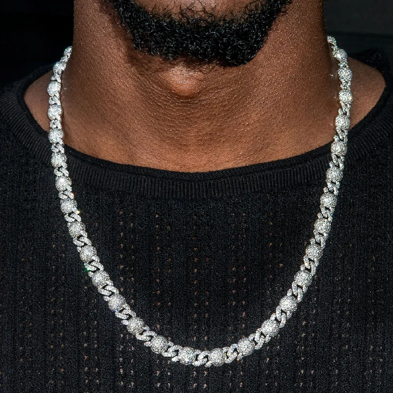 High End Jewelry - Diamond White Gold Iced Out Chain