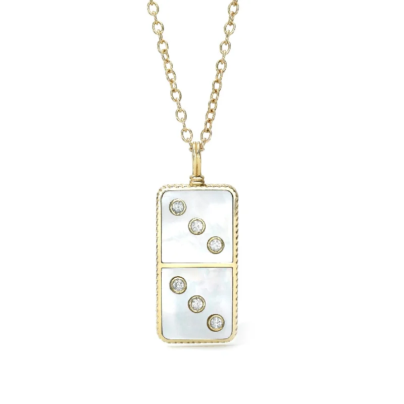 Mother Of Pearl Domino Necklace