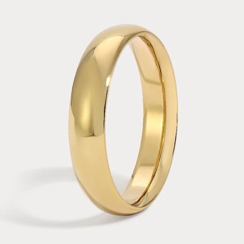 Rounded Gold Band