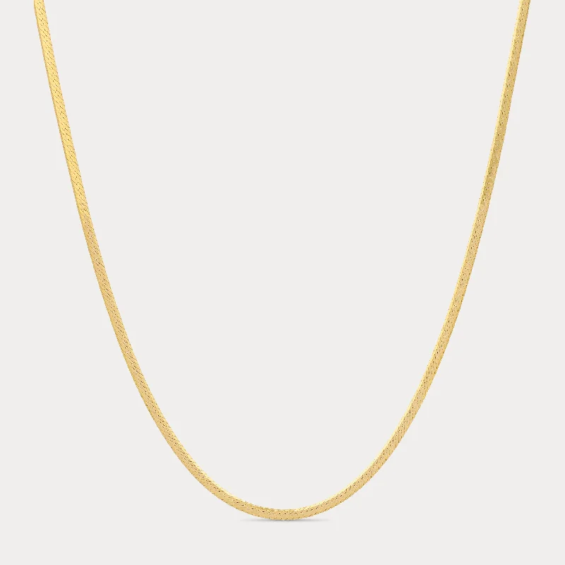 Delicate Crystal Jewelry For Sophisticated Charm Thin Herringbone Chain