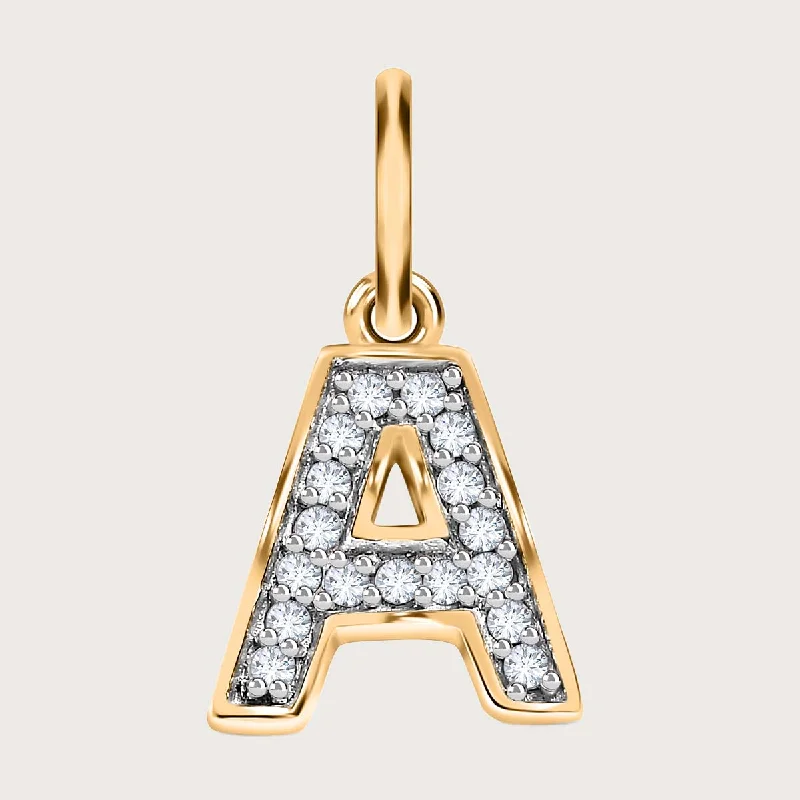 Versa Diamond Alphabet Pendants